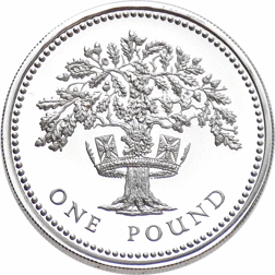 Pre-Owned 1987 UK £1 Proof Silver Coin - VAT Free