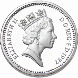 Pre-Owned 1987 UK £1 Proof Silver Coin - VAT Free