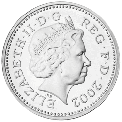 Pre-Owned 2002 UK £1 Proof Silver Coin - VAT Free