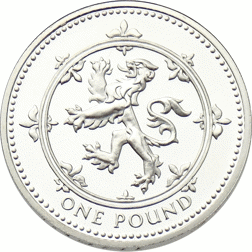 Pre-Owned 1999 UK £1 Proof Silver Coin - VAT Free