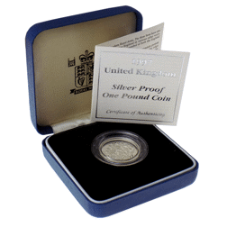 Pre-Owned 1997 UK £1 Silver Proof Coin - VAT Free