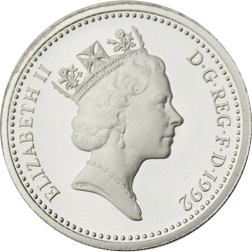 Pre-Owned 1992 UK £1 Proof Silver Coin - VAT Free