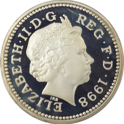 Pre-Owned 1998 UK £1 Proof Silver Coin - VAT Free