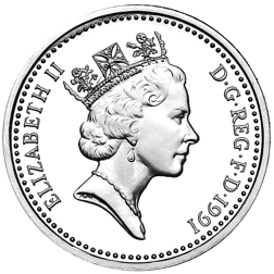 Pre-Owned 1991 UK £1 Proof Silver Coin - VAT Free