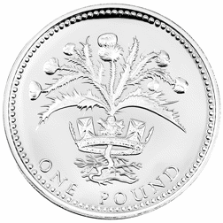 Pre-Owned 1989 UK £1 Piedfort Proof Silver Coin - VAT Free