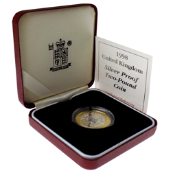 Pre-Owned 1998 UK £2 Proof Silver Coin - VAT Free