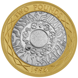 Pre-Owned 1998 UK £2 Proof Silver Coin - VAT Free