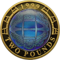 Pre-Owned 1999 UK Rugby World Cup £2 Piedfort Proof Silver Coin - VAT Free