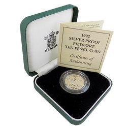 Pre-Owned 1992 10p Piedfort Proof Silver Coin - VAT Free