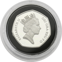 Pre-Owned UK 1992 - 1993 50p Proof Silver Coin - VAT Free