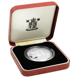 Pre-Owned 1996 UK Queen Elizabeth II 70th Birthday Proof Silver Crown Coin - VAT Free