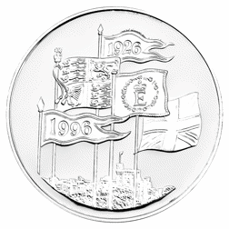 Pre-Owned 1996 UK Queen Elizabeth II 70th Birthday Proof Silver Crown Coin - VAT Free