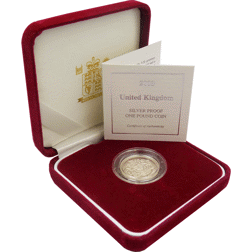 Pre-Owned 2003 UK £1 Proof Silver Coin - VAT Free