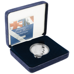 Pre-Owned 2004 UK Entente Cordiale Proof Silver Crown Coin - VAT Free