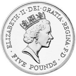 Pre-Owned 1990 UK Queen Mother 90th Birthday Proof Silver Crown - VAT Free