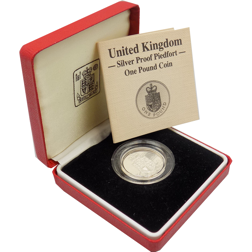 Pre-Owned 1988 UK Piedfort £1 Silver Proof Coin - VAT Free