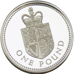 Pre-Owned 1988 UK £1 Piedfort Proof Silver Coin - VAT Free