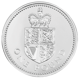 Pre-Owned 1988 UK £1 Piedfort Proof Silver Coin - VAT Free
