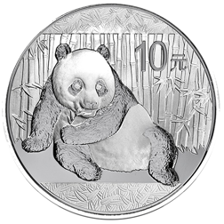 Pre-Owned Chinese Panda 1oz Silver Coin - Mixed Dates - VAT Free