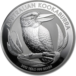 Pre-Owned Australian Kookaburra 1kg Silver Coin - Mixed Dates - VAT Free