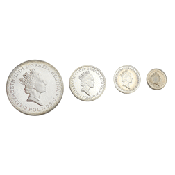 Pre-Owned 1997 UK Britannia Proof Silver 4-Coin Collection - VAT Free