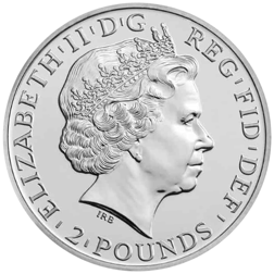 Pre-Owned 2015 UK Lunar Sheep 1oz Silver Coin - VAT Free
