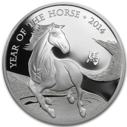 Pre-Owned 2014 UK Lunar Horse 1oz Silver Coin - VAT Free