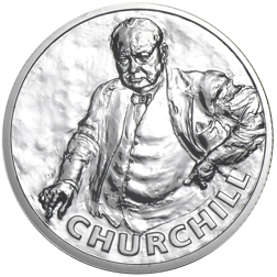 Pre-Owned 2015 Sir Winston Churchill Silver £20 Coin - VAT Free
