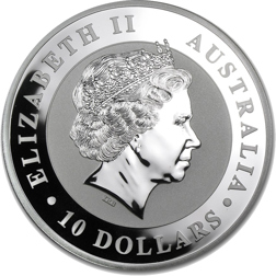 Pre-Owned Australian Kookaburra 10oz Silver Coin - Mixed Dates