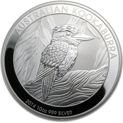 Pre-Owned Australian Kookaburra 10oz Silver Coin - Mixed Dates