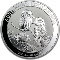 Pre-Owned Australian Kookaburra 10oz Silver Coin - Mixed Dates