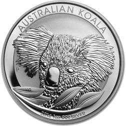 Pre-Owned Australian Koala 1oz Silver Coin - Mixed Dates - VAT Free