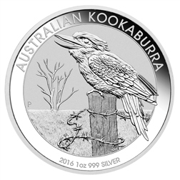 Pre-Owned Australian Kookaburra 1oz Silver Coin - Mixed Dates - VAT Free