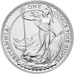Pre-Owned UK Queen Elizabeth II Britannia 1oz Silver Coin (2013 - 2023) - Mixed Dates