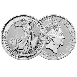 Pre-Owned Post 2012 UK Queen Elizabeth II Britannia 1oz Silver Coin