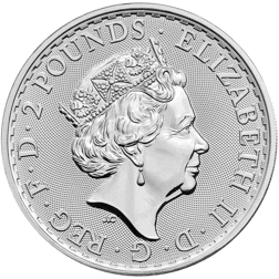 Pre-Owned UK Queen Elizabeth II Britannia 1oz Silver Coin (2013 - 2023) - Mixed Dates
