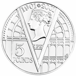 Pre-Owned 2001 UK Victorian Anniversary Proof Silver Crown - VAT Free