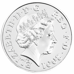 Pre-Owned 2001 UK Victorian Anniversary Proof Silver Crown - VAT Free