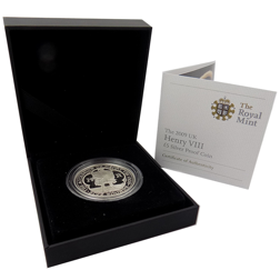 Pre-Owned 2009 Henry VIII Silver Proof £5 Coin - VAT Free