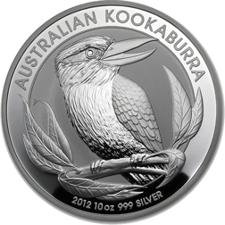 Pre-Owned Australian Kookaburra 10oz Silver Coin - Mixed Dates - VAT Free