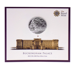 Pre-Owned 2015 UK Buckingham Palace £100 Fine Silver Coin - VAT Free