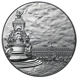 Pre-Owned 2015 UK Buckingham Palace £100 Fine Silver Coin - Carded - VAT Free