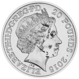 Pre-Owned 2015 Sir Winston Churchill £20 Silver Coin - Carded - VAT Free