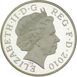 Pre-Owned 2010 Restoration of the Monarchy £5 Proof Silver Coin - VAT Free