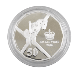 Pre-Owned 2000 Australia Royal Visit 50 Cent Proof Silver Coin - VAT Free