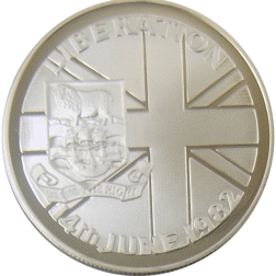 Pre-Owned Falkland Islands Liberation Silver Crown - VAT Free