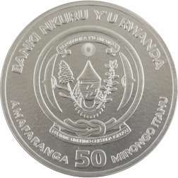 Pre-Owned 2014 Rwanda African Impala 1oz Silver Coin - VAT Free