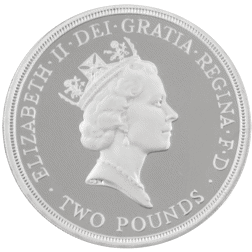 Pre-Owned 1995 UK WWII £2 Proof Silver Coin - VAT Free