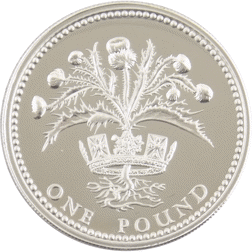 Pre-Owned 1984 UK Piedfort Proof Silver £1 Coin - VAT Free