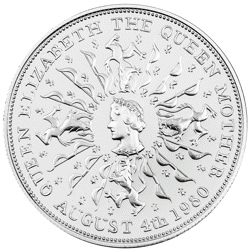 Pre-Owned 1980 UK Queen Mother 80th Birthday Proof Silver Crown Coin - VAT Free
